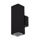 Up Down Light Vandal Resistant 12W GU10 760lm IP54 IK08 5000K 200mm Textured Black Up Down Light Vandal Resistant 12W GU10 760lm IP54 IK08 5000K 200mm Textured Black
